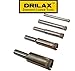 Drilax Diamond Drill Bits 5 Pcs Set 3/16 inch, 1/4 inch, 5/16 inch, 3/8 inch, 1/2 inch Diamond Tip Ceramic Tile Drill Bits for Glass Bottles Porcelain Tile and Flower Pots