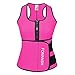 FOMANSH Neoprene Waist Trainer Vest Sauna Suit Sweat Vest Women Waist Shaper with Adjustable Waist Trimmer Belt