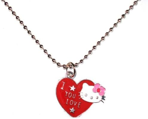 Idin Pendant Necklace - Heart and Kitty