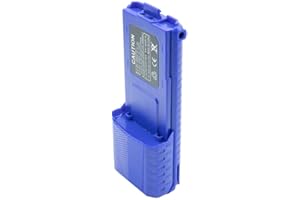RUGGED RADIOS Powerful Blue High Capacity Extended 3800mAh Li-ion Battery for BaoFeng BTECH and Rugged Handheld Radios - BAT-RH5R-XL