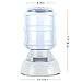 Flexzion Gravity Pet Feeder Food Dispenser (6-12 lb Size) Automatic Replenish Dry Food Storage Container Bowl for Small Medium Breed Dog Cat Animal Feeding Watering Fountain Supplies