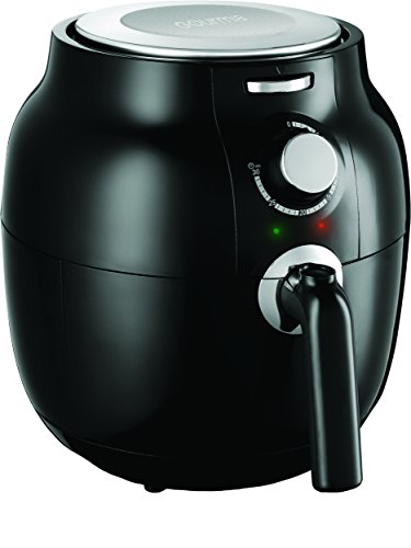 Click Here to See More Images Gourmia GAF395 Hot Air Fryer – No Oil Fat Free Healthy Frying – 4.5 Quarts - Adjustable Timer and Temperature – Bonus Cookbook Included