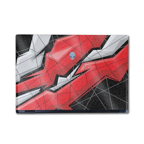 Glossy Glitter Laptop Skin Compatible with Alienware M16 R2 (2024) - Polygon Gr…