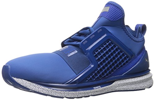 PUMA Men's Ignite Limitless Snow Splatter Cross-Trainer Shoe, True Blue, 10.5 M US