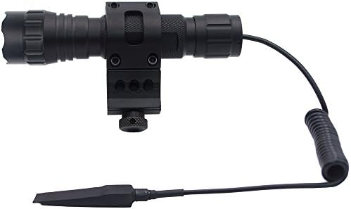 Royitay LED Light Tactical Flashlight 1000 Lumens with offset mount Small Torch of 2 modes remote Pressure switch