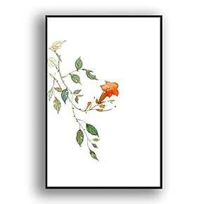 Framed Canvas Wall Art for Living Room, Bedroom Leaves Canvas Prints for Modern Home Decoration Ready to Hang - 16"x24" inches
