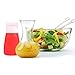 Timiuu Squeeze Salad Dressing Bottles with Cleaning Brush | Portable Sauce Bottles Condiment Bottles | Dressing to Go for Lunch | 3 OZ, Set of 4 | Food-Grade Silicone, BPA Free