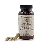 Hydratherma Naturals Hair Growth Plus Vitamin with 5000mcg Biotin to Support Faster, Longer, Fuller Hair Growth. 27 Natural Ingredients for Strong Hair, Skin & Nails. Maximim Strength 60 Tablets