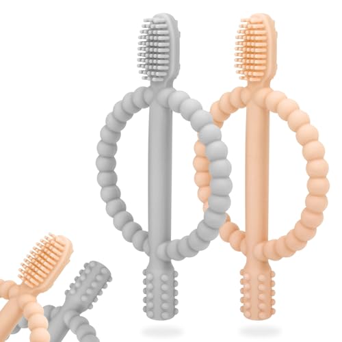 MISSLILI Baby Teething Toys Easy-hold Handle