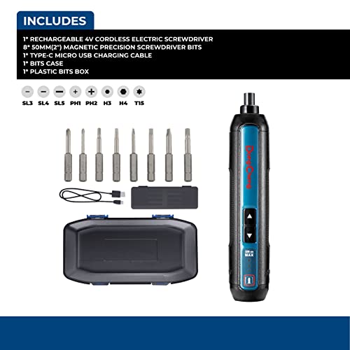DongCheng 4 V Akku-Schraubendreher-Kit mit 8-teiligen magnetischen 2\