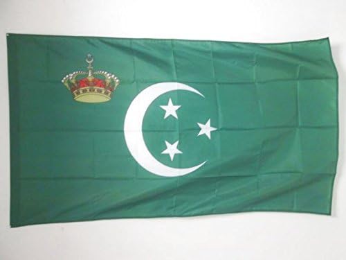 AZ FLAG, Royal Standard of Egypt 1923-1953 Flag, 3x5 Ft, Egyptian Kingdom Banner with Sleeve, 100% Polyester, Fade Resistant