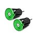 Delight eShop 1Pair Bike MTB Road Bicycle Aluminum Handlebar Grips Handle Bar Cap End Plugs