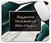 Oriday Gaming Mouse Pad Custom, Stay Positive Work Hard and Make It Happen Motivational Sign Inspirational Quote Mouse Pad Quotes for Work (Golden Tropical)