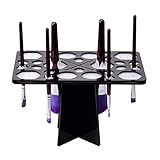 Tower Tree for Makeup Brushes and Nail Art Brushes,Acrylic Collapsible Air Drying Makeup Brushes Organizer