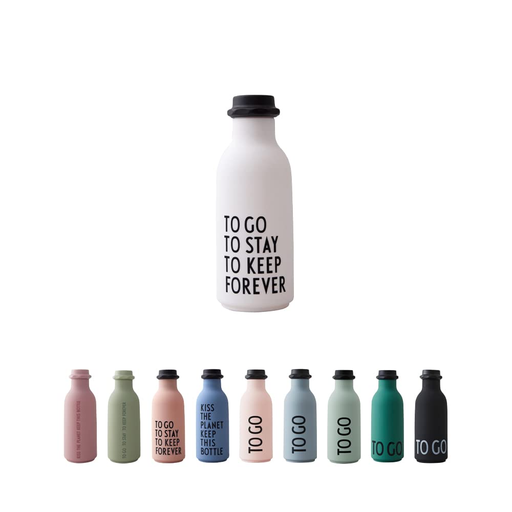 Design Letters to Go Water Bottle 500 ml | Tritan Water Bottle BPA/BPS Free | Drinking Bottles with Matt Soft Surface | Sports Water Bottle | Leakproof Water Flask | Bottle for Office, Sports, School