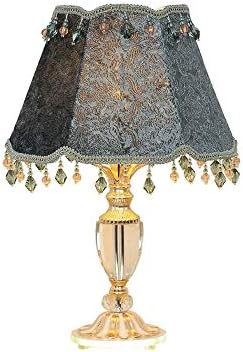 デスクライト Led 目に優しい 電気調光 本棚の装飾 リビングルーム ベッドルームドレッサーのための適切なクリスタルテーブルランプ 手作りのレースの ランプシェード ファインカットクリスタルランプボディ Innhs Edu Ph