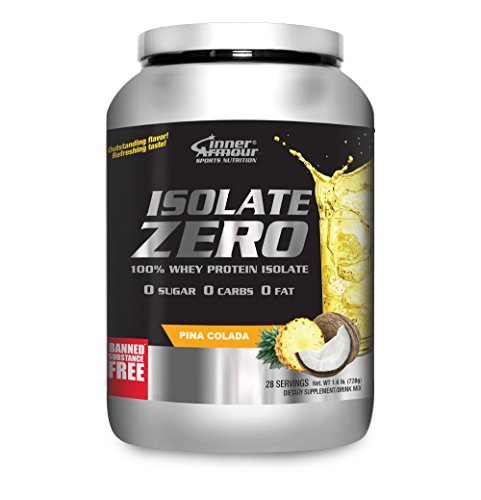 Inner Armour Isolate Zero, Pina Colada | 100% Whey Protein Isolate | 1.6 Pounds