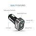 Quick Charge 3.0 Car Charger, UNU Dual USB Car Charger Power Charging 36W QC 3.0 2-Port for Samsung Galaxy S8/S8+, Note 8, Google Pixel, Nexus, iPhone 7 6S 6, iPad Pro/Mini, LG G6 And More Devices