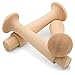 Wooden Shaker Pegs 2-7/16-inch w/ 3/8-inch Tenon, Pack of 25 DIY Wooden Wall Hooks, Wood Hooks for Hanging Shaker Peg Rail and Coat/Hat/Towel Hook, by Woodpeckers