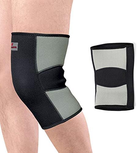 EraseSIZE Compression Knee Sleeve Non-Slip Adjustable Knee Brace Wraps with Pressure Strap and Knee Protector for Running, Sports, Joint Patella Pain Relief, Arthritis and Injury Recovery