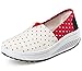DADAWEN Women's Canvas Slip-On Toning Shoe Walking Sneaker