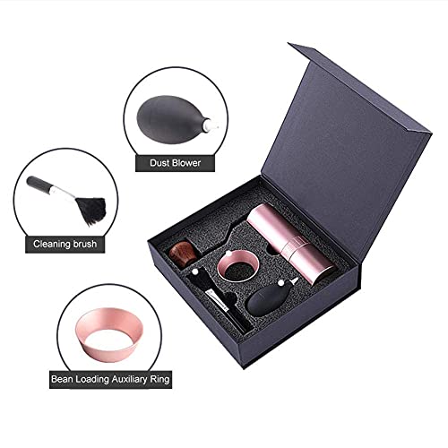 ZYZY Manuelle Kaffeemühle für Kaffeebohnen, tragbar, aus Edelstahl – Bild 3