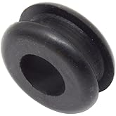 Dangoodbuy Rubber Grommets Fits 13/16" Hole, 1/2" ID, 1/4" Panel (6) | Black Buna-N (Nitrile) Rubber, Push-In, Mil-Spec, Protects Wires &amp; Cables, Automotive, Marine &amp; Industrial Use RGR121316