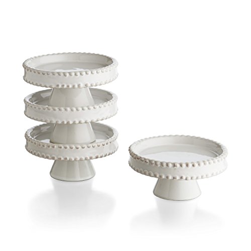 Individual Cupcake Stands. PORCELAIN CUPCAKE/MINI TREAT PEDESTAL STANDS SET OF 4.