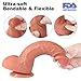 ANFEI Hyper Realistic Dildos, FDA Approved Dual Density Liquid Silicone Adult Toys 9 Inch G-Spot Premium Penis Dong with Suction Cup, Sex Toy for Female Masturbationthumb 3