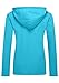ZSHOW Women's Lightweight Packable Breathable UV Protect Windbreaker Jacket with Removeble Hood