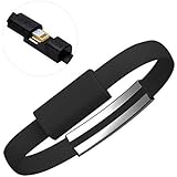 Bracelet Style Cord USB Lightning Charging Cable For iPhone 6+/6/5S/5, iPad mini 4th, iPod touch 5, nano 7, High Quality,0.7Ft Flat style