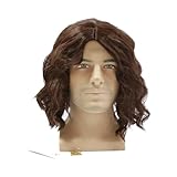 Xcoser Costumes The Handsome Winter Soldier Cosplay Bucky Brown Film Level Wig+Wig Sets