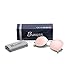 BVAGSS Oversized Round sunglasses,Mirrored Circle Glasses WS019 (Gold Frame, Pink Lens)