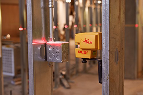 PLS 4 Red Cross Line Laser Level with Plumb, Bob and Level, PLS-60574