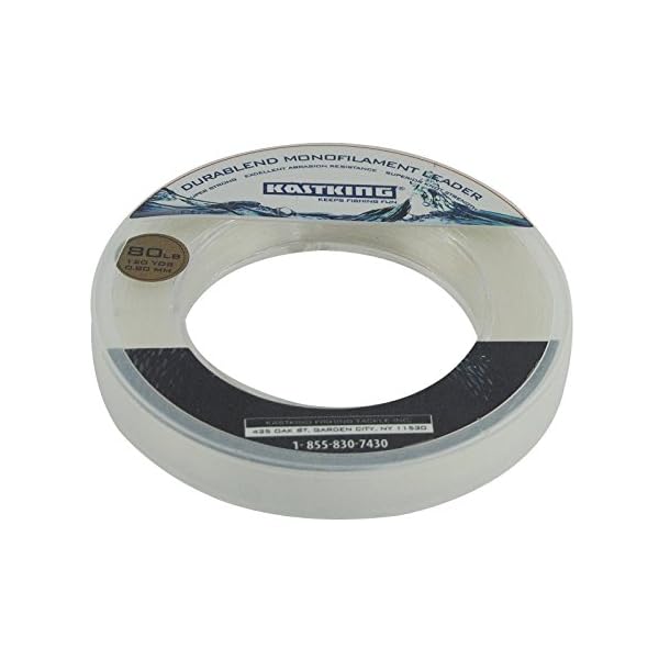 KastKing-DuraBlend-Monofilament-Leader-Line-Premium-Saltwater-Mono-Leader-Materials-Big-Game-Spool-Size-120Yds110M-Great-Substitute-for-Fluorocarbon-Leader-Line-ICAST-Award-Winning-Brand