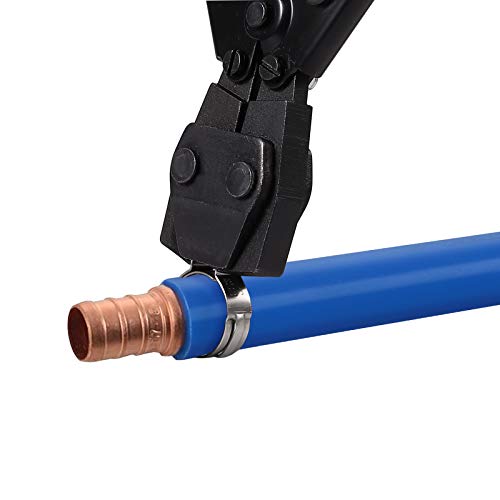 CAMWAY PEX Cinch Tool & PEX Cutter with 50PCS Ear Hose Clamps 1/2" 3/4" for Fastening Stainless Pipe Clamps from 3/8-Inch to 1-Inch - Thumbnail 2