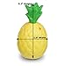 Hogue WS LLC Plastic Pineapple Luau Cups for Fun Hawaiian Children's Parties – Bulk 12 Pack – Includes Straws – Tiki Beach Theme Party Supplies (1 Dozen)