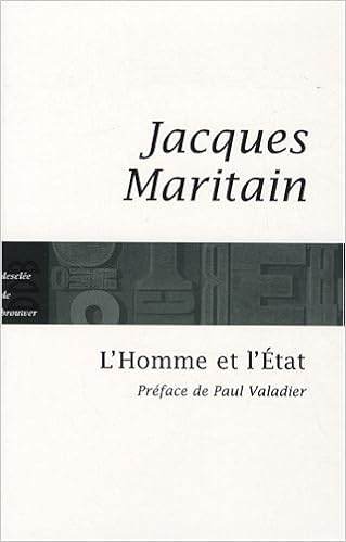 L Homme Et L Etat Essais French Edition Maritain Jacques 9782220060200 Amazon Com Books