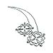1 Pair Tension Adjustable Stainless Steel Nipple String Clamps Sex Foreplay Flirt Toys