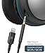 Audio Cable for Bose QC25 / QC35 / Noise Canceling 700 Headphones with iPhone Connector - Replacement Aux Cord w/ In-line Remote Mic, Volume Control (Black)