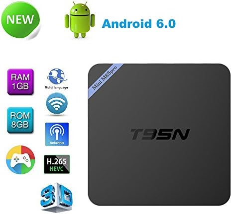 CX Mini M8S Pro T95N GPU 2G/8G CPU Amlogic S905 Qad Core Mali-450 Google Android 6.0 Player 4K uXBMC Smart TV Box Streaming Media support WiFi HDMI DLNA