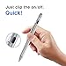 Evach iPad Active Stylus-Capacitive Digital Pen with 1.5mm Ultra Fine Tip, Touchscreen Stylus Pencil Compatible for iPad, Good for Drawing and Writing Stylus Pen Grey