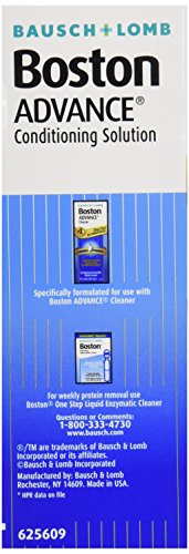 BOSTON ADVANCE CONDITIONING SOLUTION, CONDITIONS & WETS RIGID GAS PERMEABLE (RGP) LENS FOR COMFORTABLE WEAR, 3.5 FL OZ (PACK OF 2)