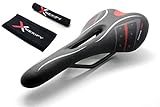 Nexify Slim Vented Bicycle Saddle with Chainstay Protector – Racing Seat with Air Flow Channel System – Enhanced Shock Absorption and Extended Comfort Bike Rides