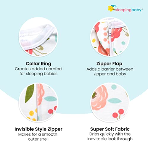 SleepingBaby ZipadeeZip Swaddle Transition Baby Swaddle Blanket with Zipper, Cozy Baby Sleep