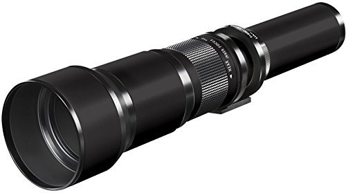 Long-Range 650mm-2600mm f/8 Telephoto Zoom Lens for Canon Digital EOS Rebel T3, T3i, T5, T5i, T6, T6i, T6s, T7, T7i, EOS 60D, EOS 70D, EOS 80D, EOS 5D, EOS 5D IV, EOS 6D, EOS 7D Mark II DSLR Cameras