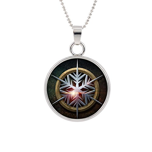 Legends of Tomorrow Captain Cold Pendant Necklace DC Comics Movies Cartoons Superhero Logo JLA Theme Premium Quality Detailed Cosplay Jewelry Gift Series