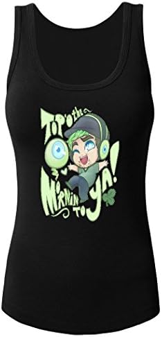 Tiny Box Tim and Septiceye Sam Custom Women's Tank Top Sleeveless Tee by Hkhoodies (Black)