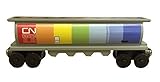 Canadian National Rainbow - Gray Cylinder Hopper - Wooden Toy Train by Whittle Shortline Railroad