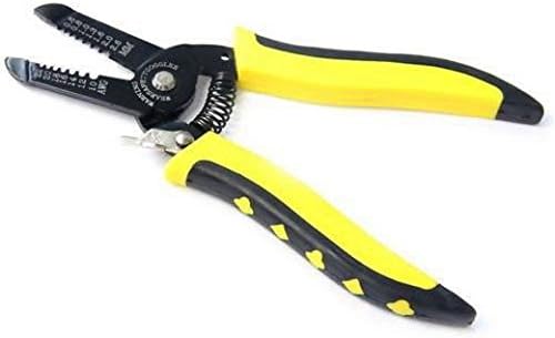 Hamuty Multifunction Wire Stripper,Plastic Handle Tool Durable Stripping Pliers Yellow